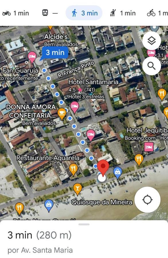 Apto Guaruja 1 Dorm Com Garagem Coberta 280M Da Praia Esterno foto